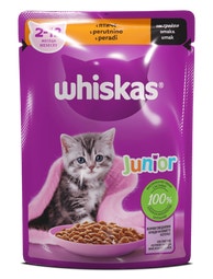 Whiskas Junior vrečka S PERUTNINO 85g image